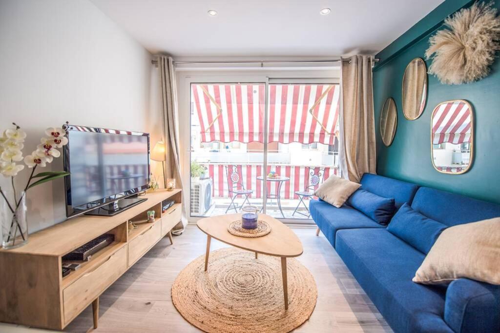 4 Couchages Climatise Direct Plage Wifi Parking Antibes Bagian luar foto