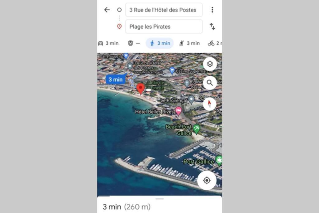 4 Couchages Climatise Direct Plage Wifi Parking Antibes Bagian luar foto