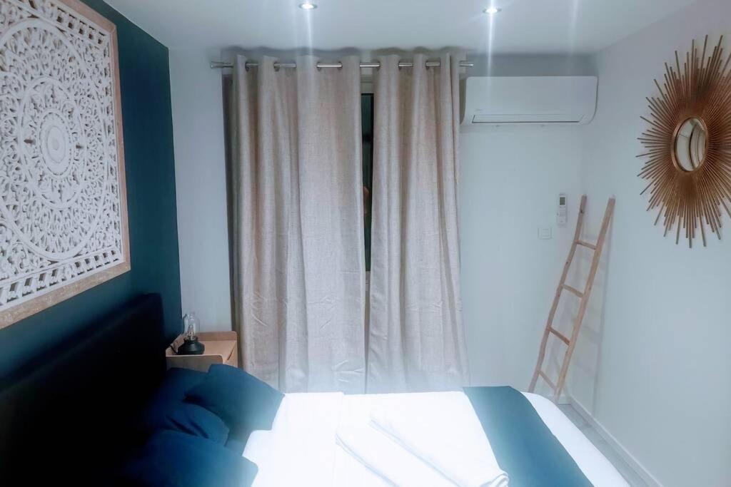 4 Couchages Climatise Direct Plage Wifi Parking Antibes Bagian luar foto